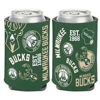 Milwaukee Bucks scatter Can Cooler 12 oz.