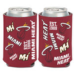 Miami Heat scatter Can Cooler 12 oz.