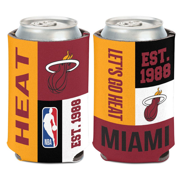 Miami Heat color block Can Cooler 12 oz.