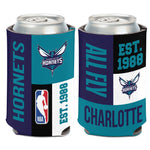 Charlotte Hornets color block Can Cooler 12 oz.