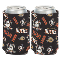 Anaheim Ducks SCATTER PRINT Can Cooler 12 oz.