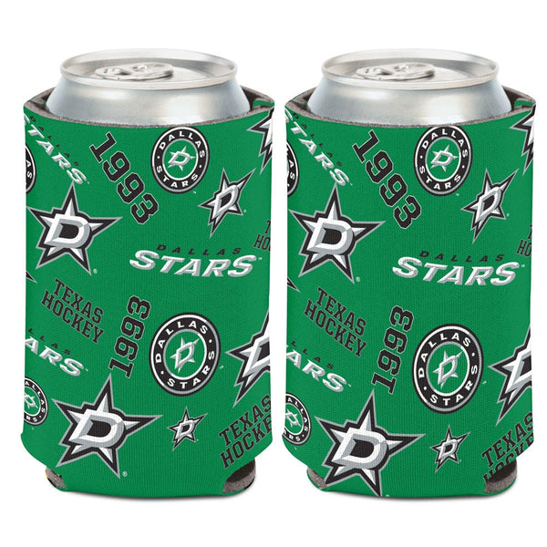 Dallas Stars SCATTER PRINT Can Cooler 12 oz.