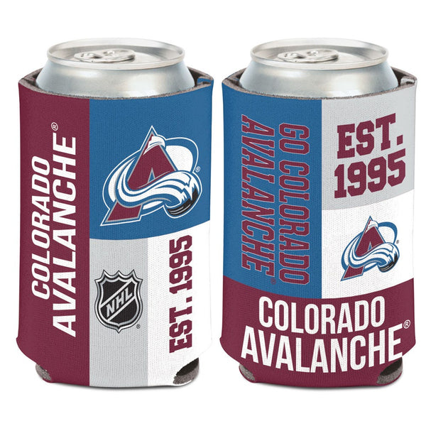 Colorado Avalanche color block Can Cooler 12 oz.