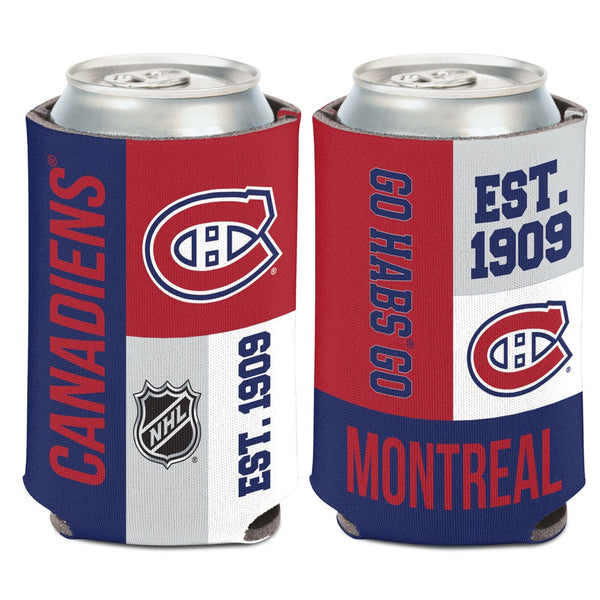 Montreal Canadiens color block Can Cooler 12 oz.