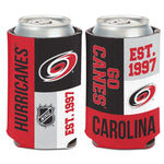 Carolina Hurricanes color block Can Cooler 12 oz.