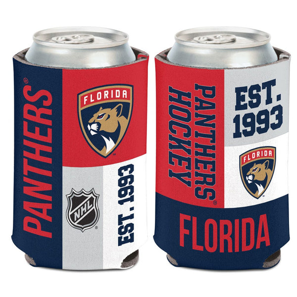 Florida Panthers color block Can Cooler 12 oz.