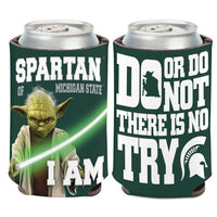 Wholesale-Michigan State Spartans / Star Wars YODA Can Cooler 12 oz.