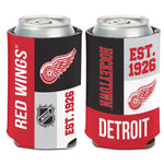 Detroit Red Wings color block Can Cooler 12 oz.
