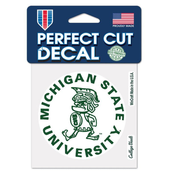 Wholesale-Michigan State Spartans /College Vault Perfect Cut Color Decal 4" x 4"