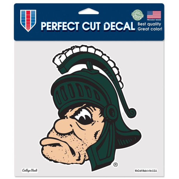 Wholesale-Michigan State Spartans /College Vault Perfect Cut Color Decal 8" x 8"