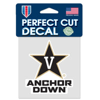 Wholesale-Vanderbilt Commodores SLOGAN Perfect Cut Color Decal 4" x 4"