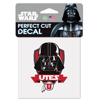 Wholesale-Utah Utes / Star Wars DARTH VADER Perfect Cut Color Decal 4" x 4"