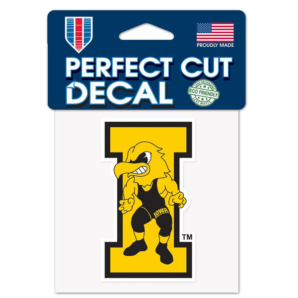 Iowa Hawkeyes IOWA WRESTLING Perfect Cut Color Decal 4" x 4"
