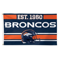 Denver Broncos Established Flag - Deluxe 3' X 5'