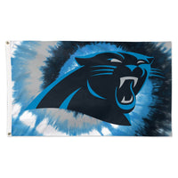 Carolina Panthers Tie Dye Flag - Deluxe 3' X 5'