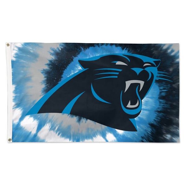 Carolina Panthers Tie Dye Flag - Deluxe 3' X 5'