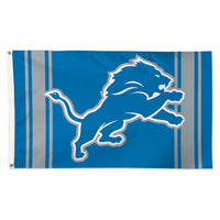 Detroit Lions Vertical Stripes Flag - Deluxe 3' X 5'