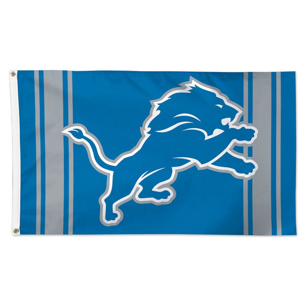 Detroit Lions Vertical Stripes Flag - Deluxe 3' X 5'