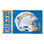 Los Angeles Chargers Helmet Flag - Deluxe 3' X 5'