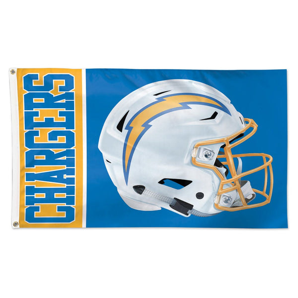 Los Angeles Chargers Helmet Flag - Deluxe 3' X 5'