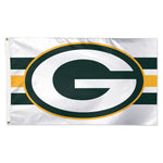 Green Bay Packers Away Stripes Flag - Deluxe 3' X 5'
