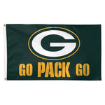 Green Bay Packers slogan Flag - Deluxe 3' X 5'