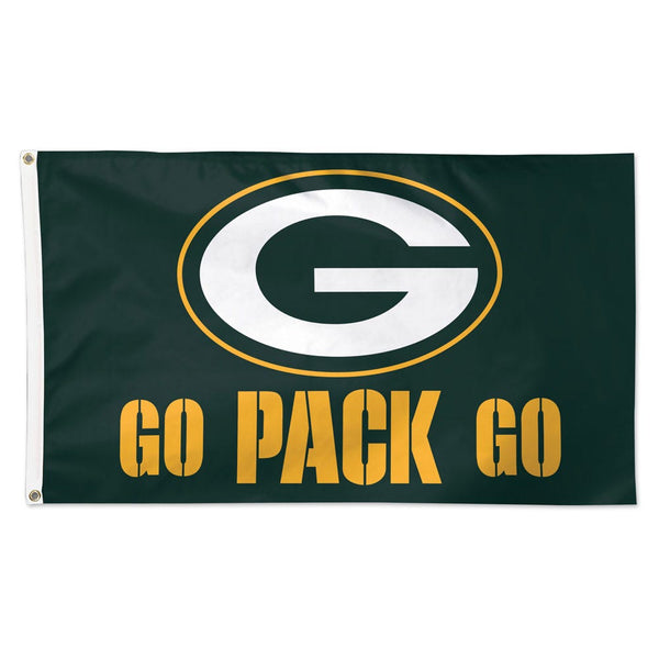 Green Bay Packers slogan Flag - Deluxe 3' X 5'