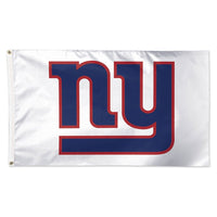 New York Giants White Background Flag - Deluxe 3' X 5'