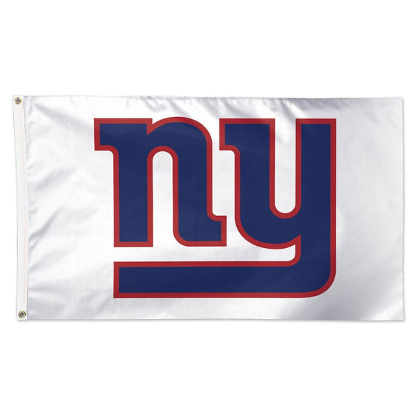 New York Giants White Background Flag - Deluxe 3' X 5'