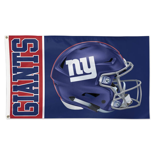New York Giants Helmet Flag - Deluxe 3' X 5'