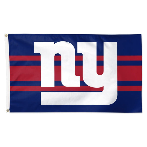 New York Giants Horiz. Stripes Flag - Deluxe 3' X 5'