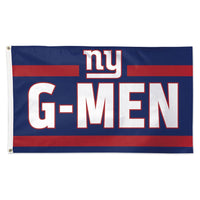 New York Giants Slogan Flag - Deluxe 3' X 5'
