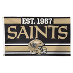 New Orleans Saints Established Flag - Deluxe 3' X 5'