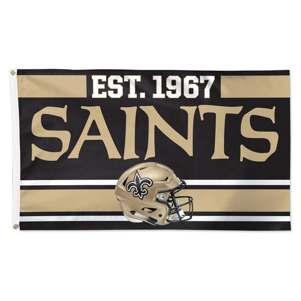 New Orleans Saints Established Flag - Deluxe 3' X 5'