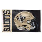 New Orleans Saints Helmet Flag - Deluxe 3' X 5'