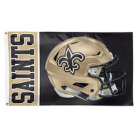 New Orleans Saints Helmet Flag - Deluxe 3' X 5'