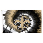 New Orleans Saints Tie Dye Flag - Deluxe 3' X 5'