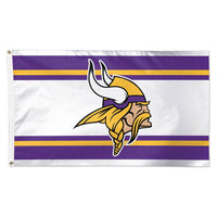 Minnesota Vikings Away Stripes Flag - Deluxe 3' X 5'