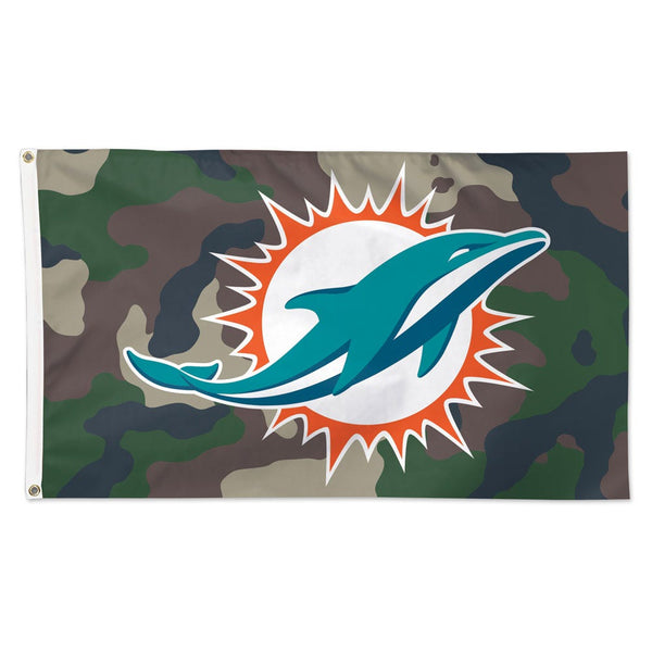Miami Dolphins CAMO Flag - Deluxe 3' X 5'