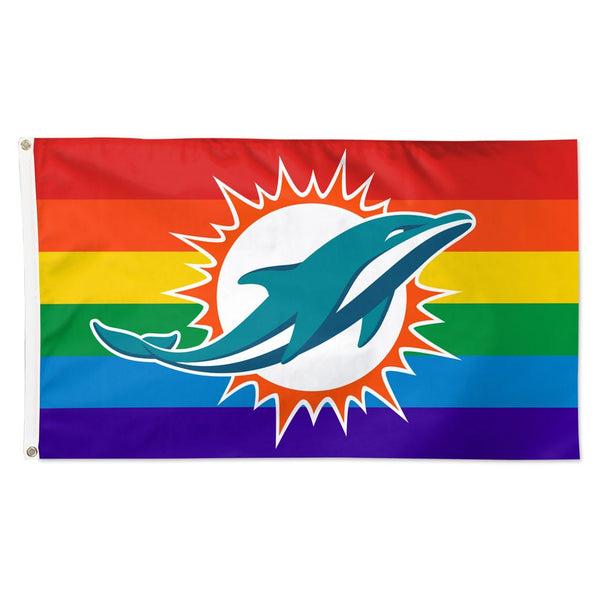 Miami Dolphins Flag - Deluxe 3' X 5'