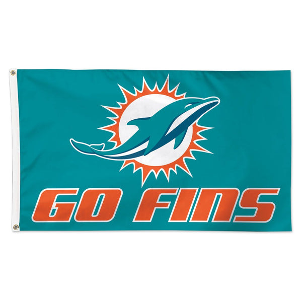 Miami Dolphins slogan Flag - Deluxe 3' X 5'