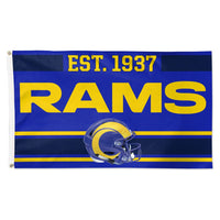 Los Angeles Rams Established Flag - Deluxe 3' X 5'
