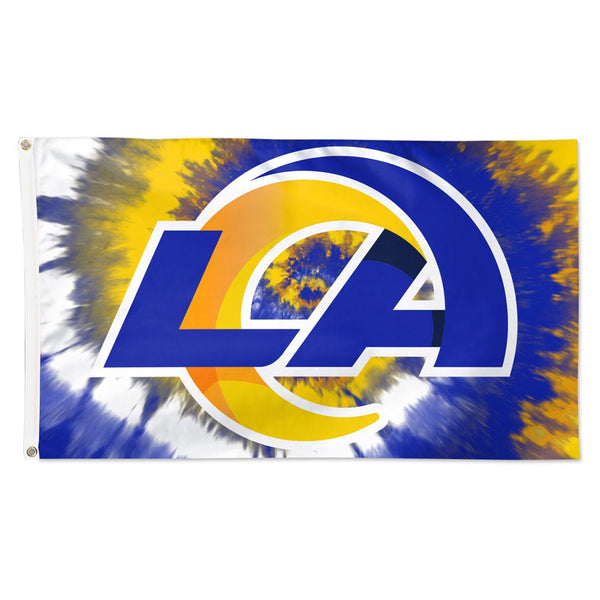 Los Angeles Rams Tie Dye Flag - Deluxe 3' X 5'