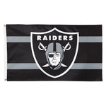 Las Vegas Raiders Horiz. Stripes Flag - Deluxe 3' X 5'