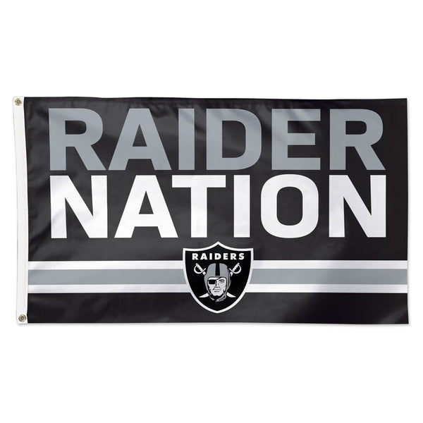 Las Vegas Raiders SLOGAN Flag - Deluxe 3' X 5'