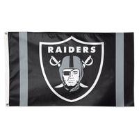 Las Vegas Raiders Vertical Stripes Flag - Deluxe 3' X 5'