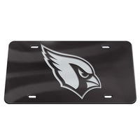 Arizona Cardinals Chrome Acrylic Classic License Plates