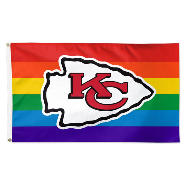 Kansas City Chiefs Pride Flag - Deluxe 3' X 5'