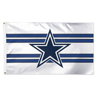 Dallas Cowboys Away Stripes Flag - Deluxe 3' X 5'
