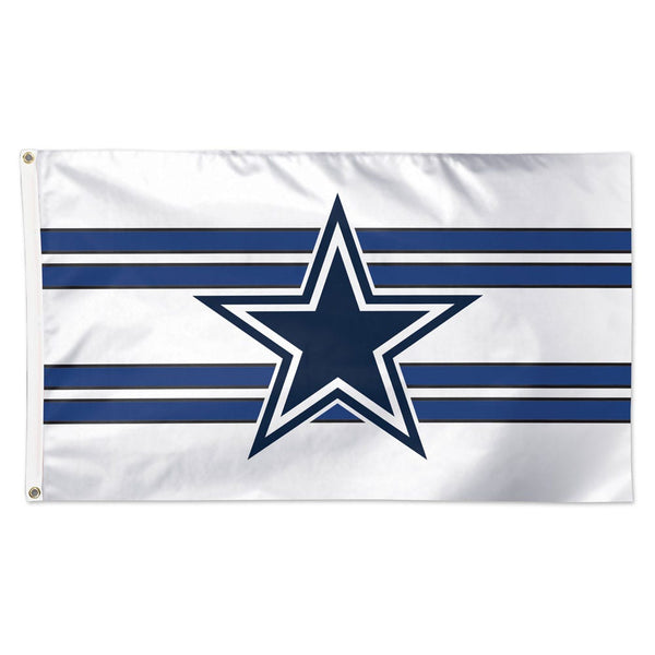 Dallas Cowboys Away Stripes Flag - Deluxe 3' X 5'